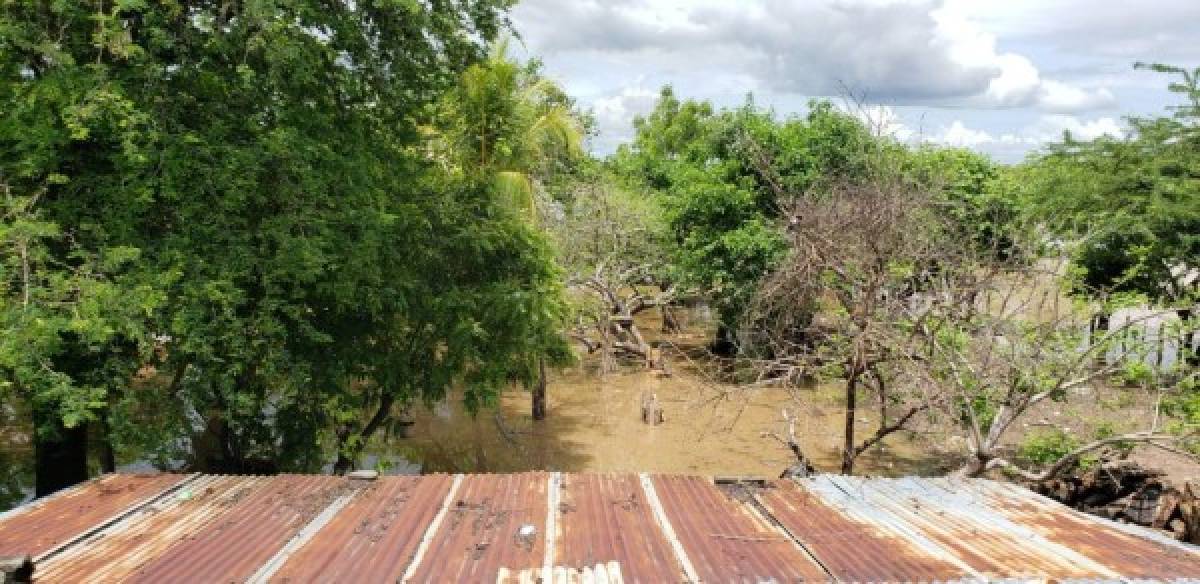 EN FOTOS: Estragos en Valle por desbordamiento del río Goascorán