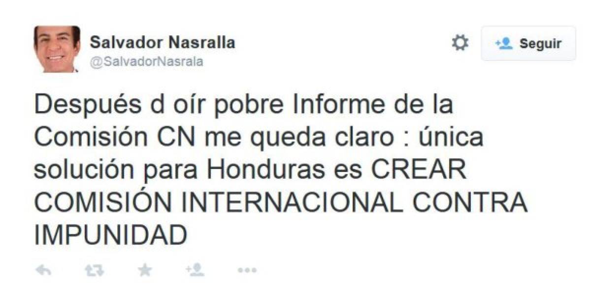 Nasralla: Comisión multipartidaria 'fue un fracaso'