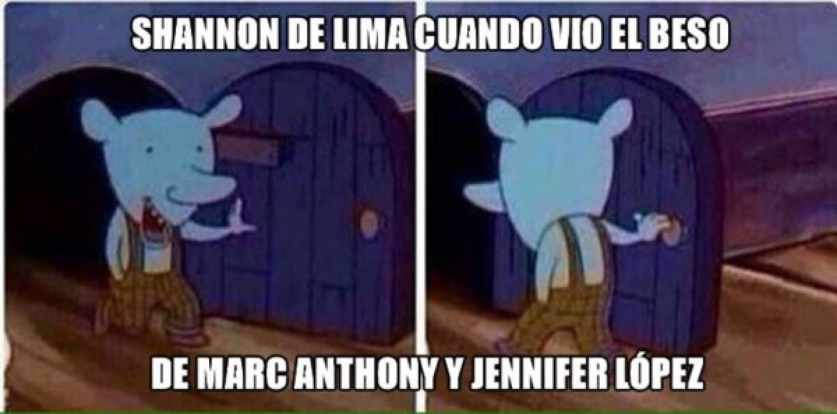 Memes del beso en Marc Anthony y Jennifer López