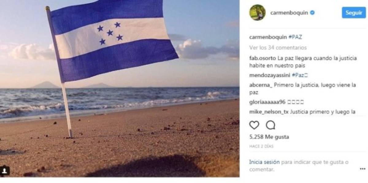 Estas celebridades hondureñas piden la paz para Honduras