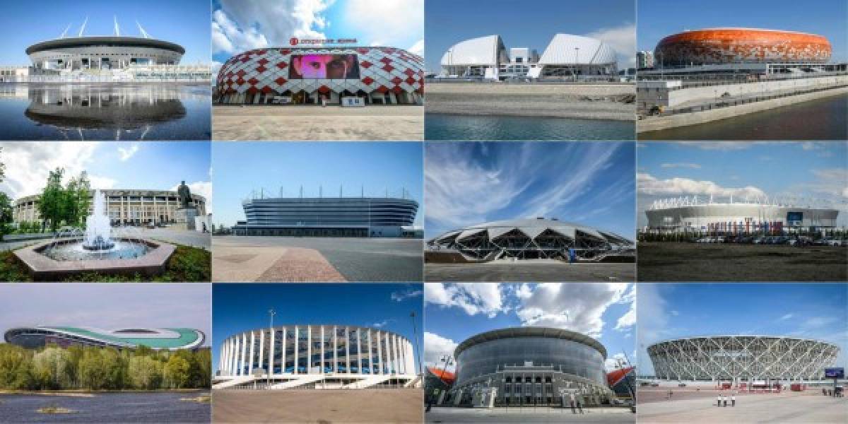FOTOS: Estos son los estadios donde se disputarán los partidos del Mundial Rusia 2018