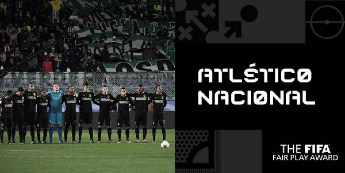 FIFA premia al Atlético Nacional por el Fair Play ante el Chapecoense