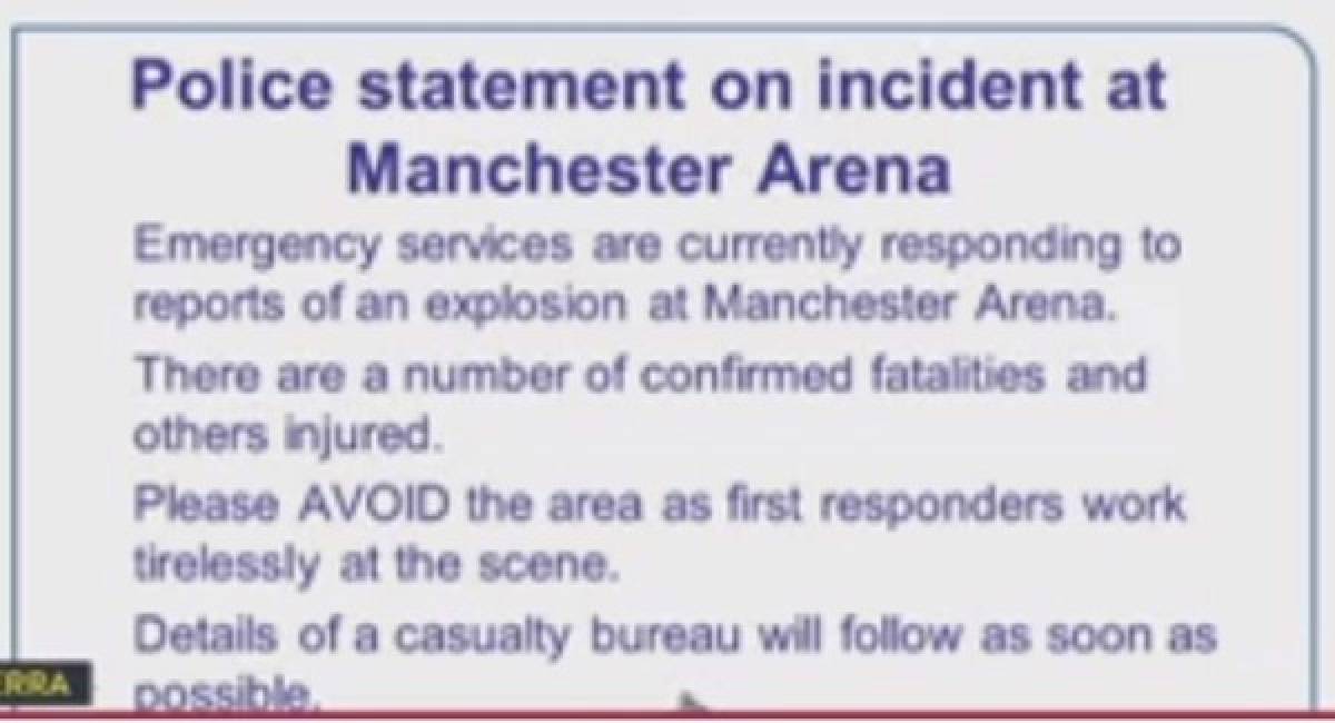 Atentado terrorista en Mánchester tras concierto de la cantante Ariana Grande