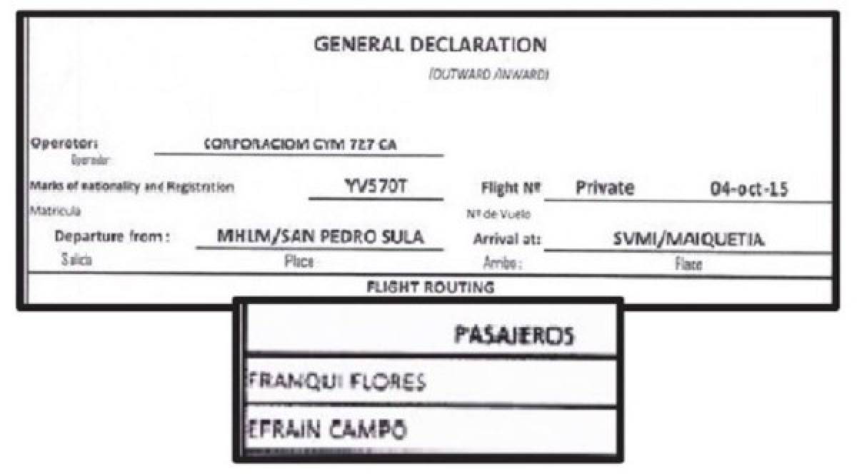 Así era el plan de los sobrinos de Maduro para traficar por Honduras