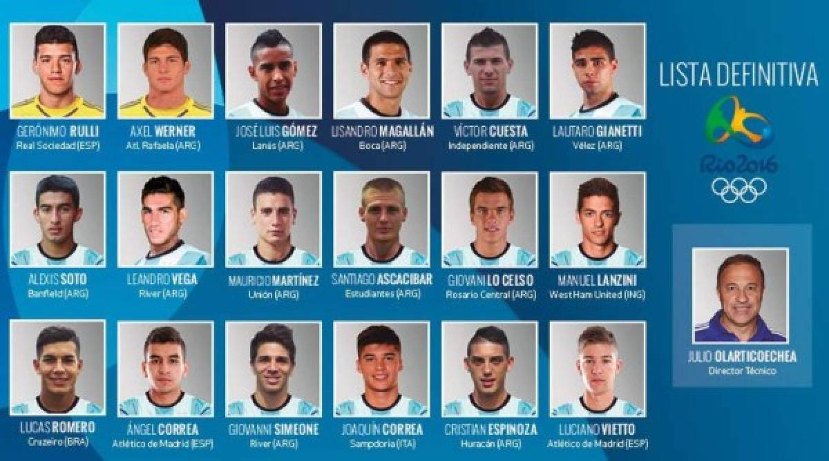 Argentina con DT interino logra juntar 18 futbolistas para Rio