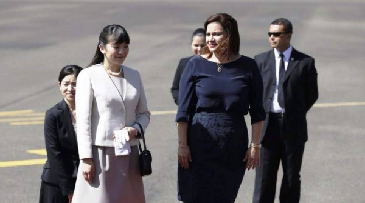 Princesa Mako de Japón se despide de Honduras