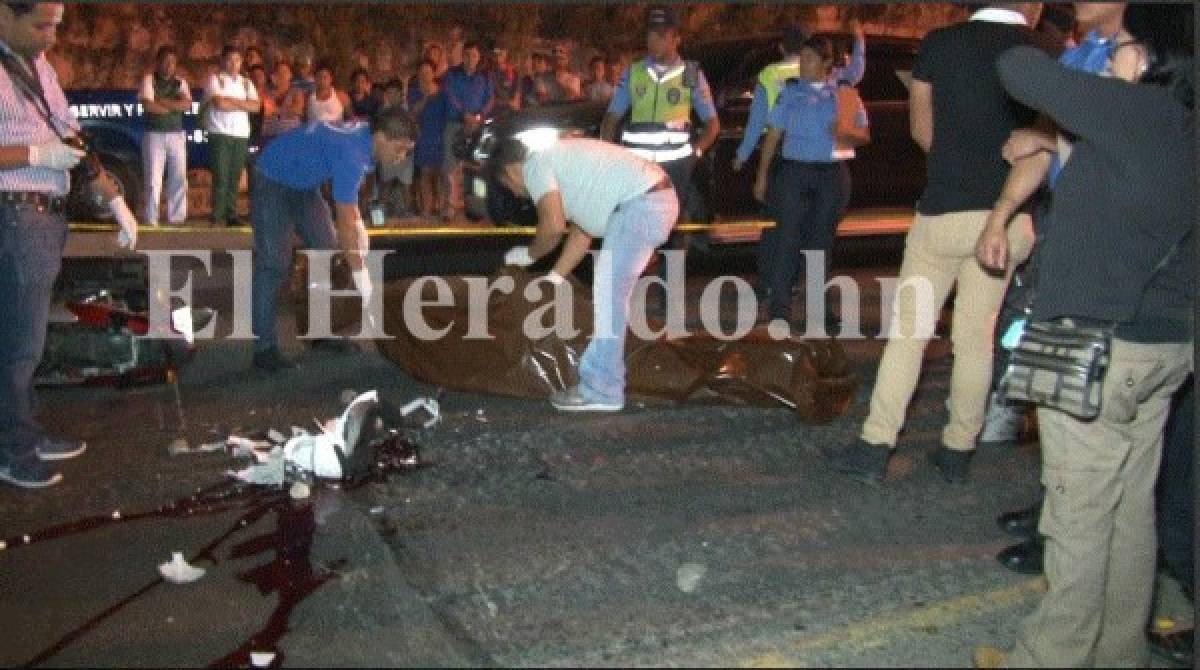 Ataque criminal y un accidente vial cobra la vida dos personas en el bulevar Fuerzas Armadas de la capital de Honduras