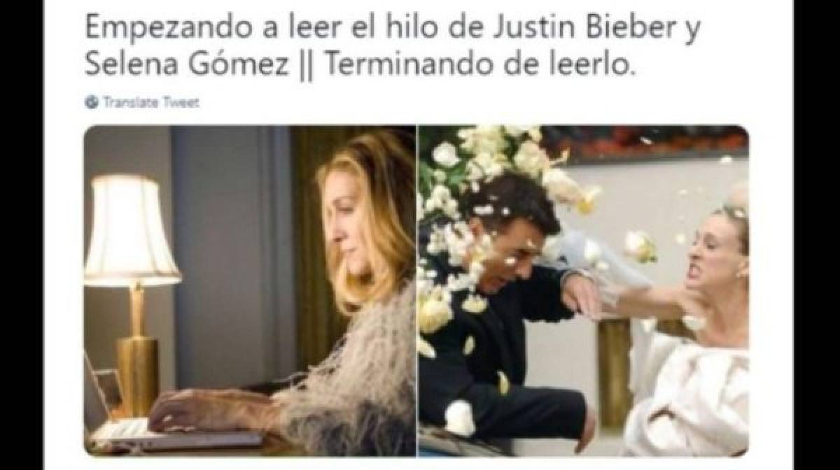 Los memes que generó el hilo de Twitter de la relación tóxica de Justin Bieber y Selena Gómez