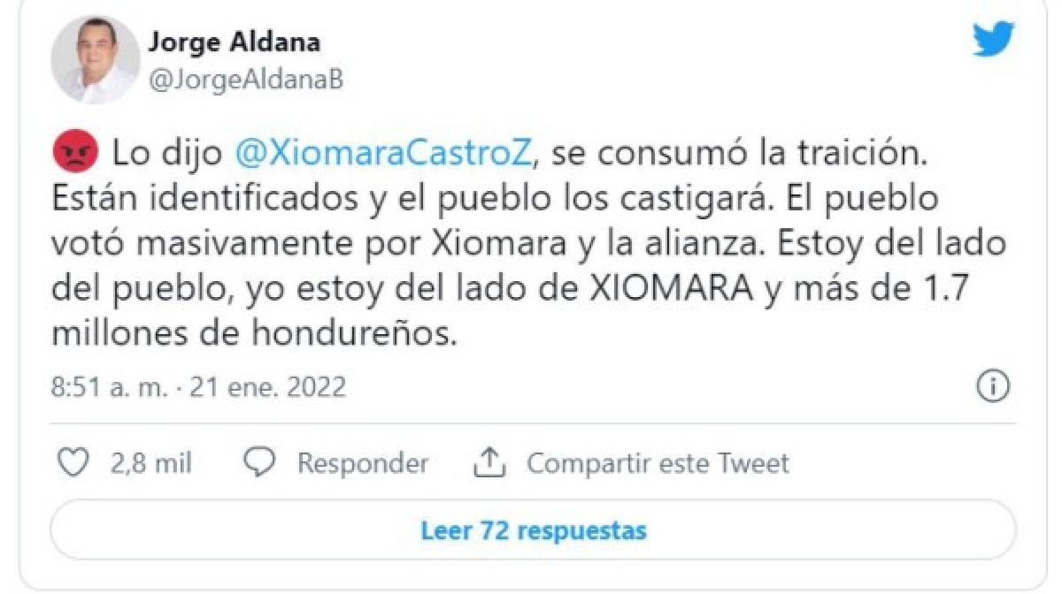 Batalla en Twitter tras juramentación de la directiva temporal del Congreso Nacional