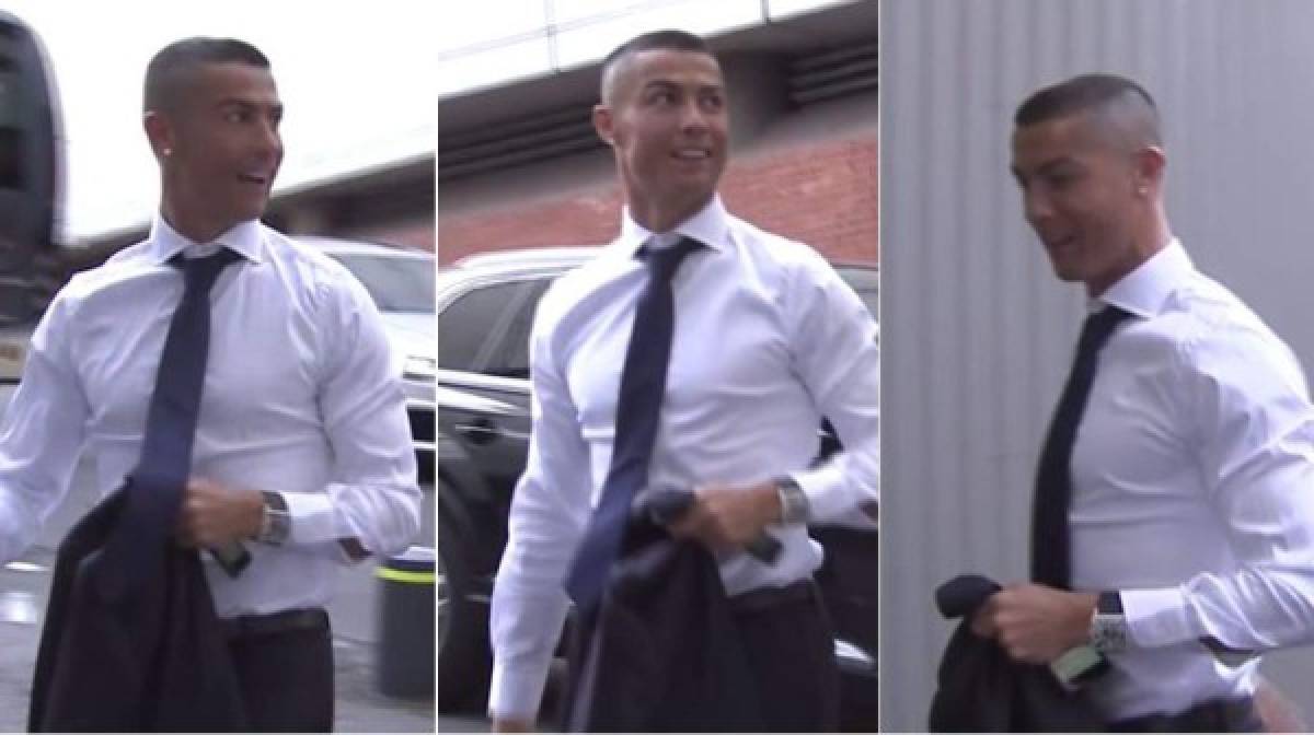 Cristiano Ronaldo celebra la obtención de la Champions League con nuevo look