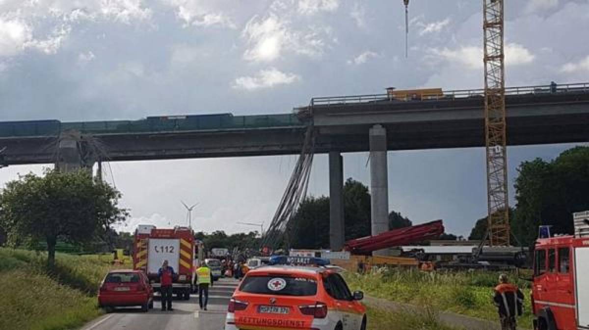 Se derrumbó un puente al sur de Alemania y dejó un muerto y 6 heridos