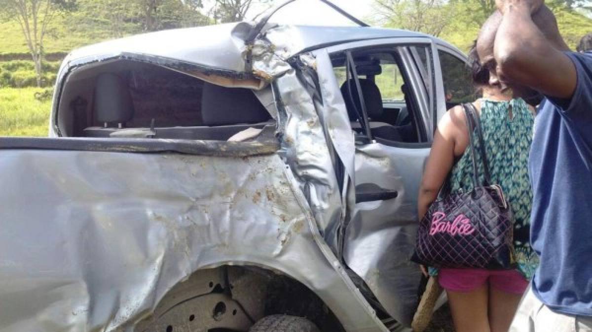 Cinco heridos en accidente en carretera al norte de Honduras