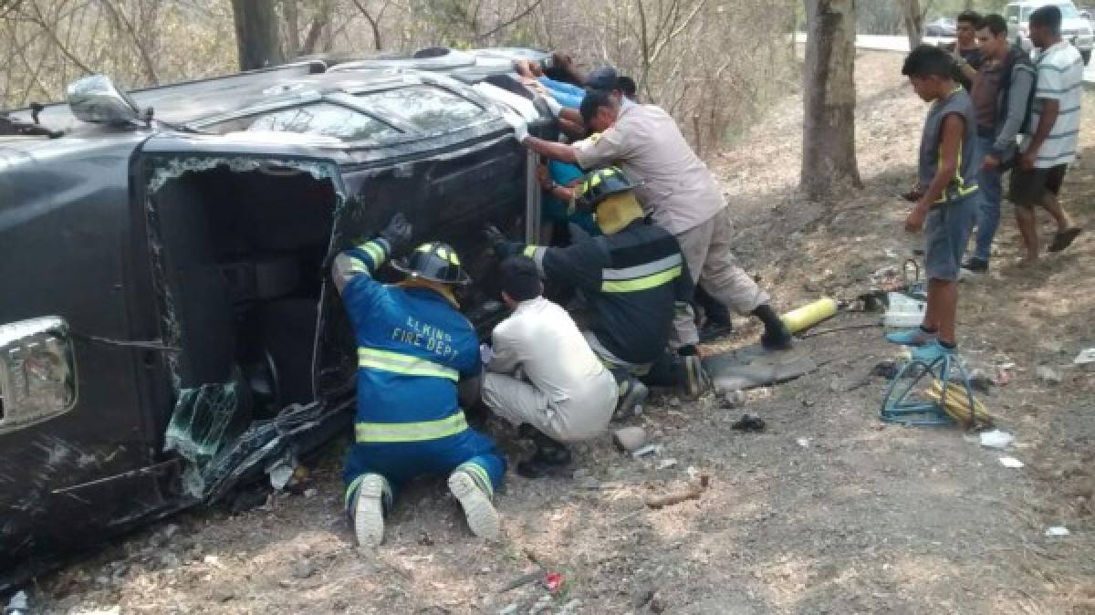 Muere niña en accidente en la carretera de Santa Rosa a Gracias
