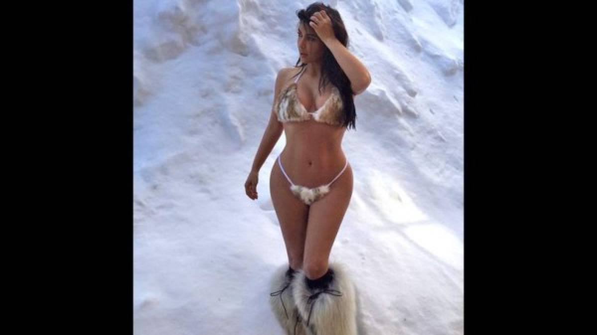 El bikini que Kanye West le diseñó a Kim Kardashian