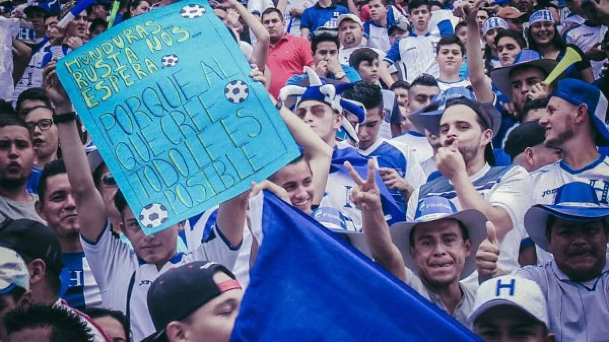 Así es el ambiente en el ANZ Stadium en el encuentro entre Honduras y Australia