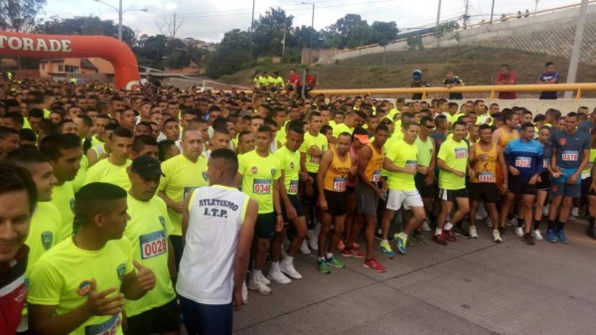 Policía realiza maratón por los niños con cáncer