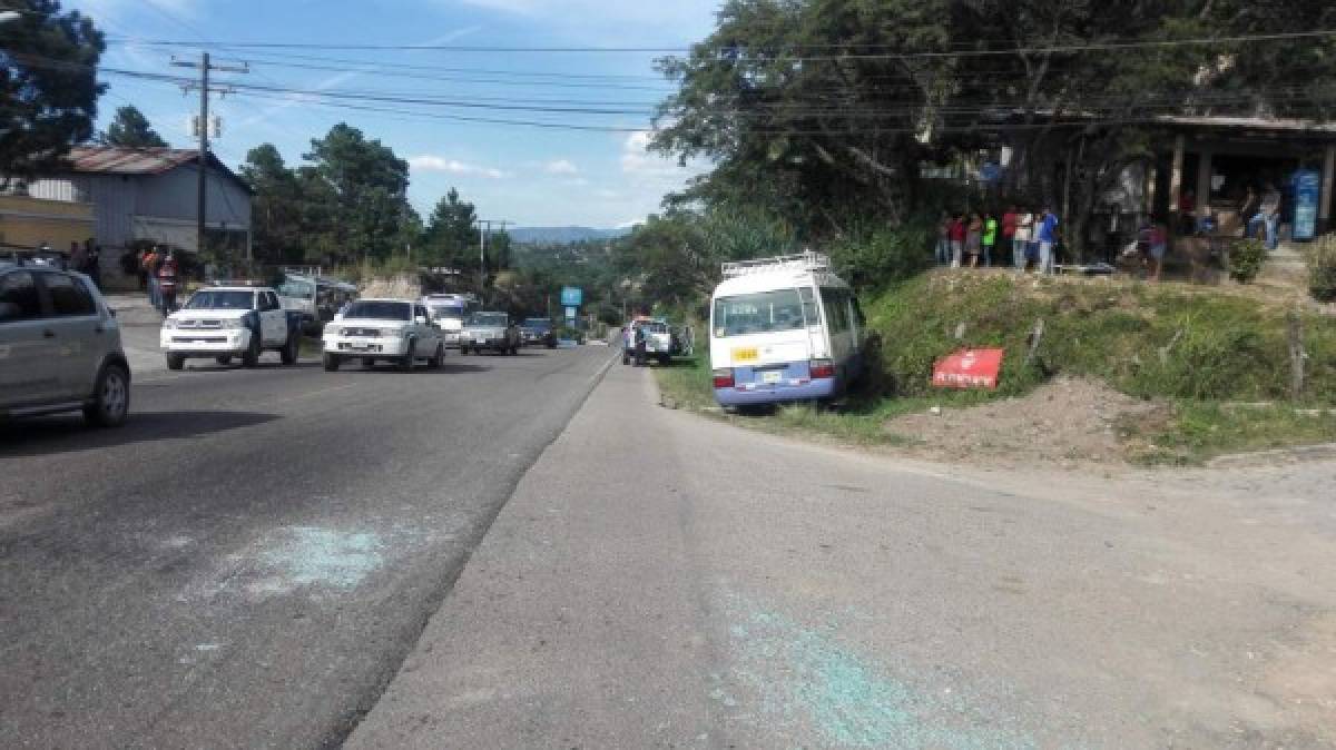 Matan a conductor de 'rapidito' en colonia Villa Vieja de Tegucigalpa