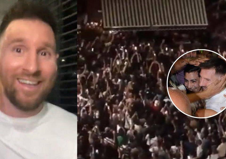 Lionel Messi intentó pasar desapercibido la noche del lunes cuando visitó un restaurante en Palermo. Sin embargo, el intento de la Pulga fue fallido y terminó desatando una locura en las afueras del establecimiento donde cientos de fanáticos acudieron a cantarle mientras esperaban su salida.