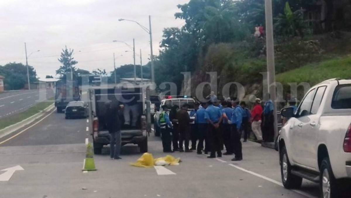 Honduras: Policía muere atropellado en carretera del norte a la altura de Amarateca