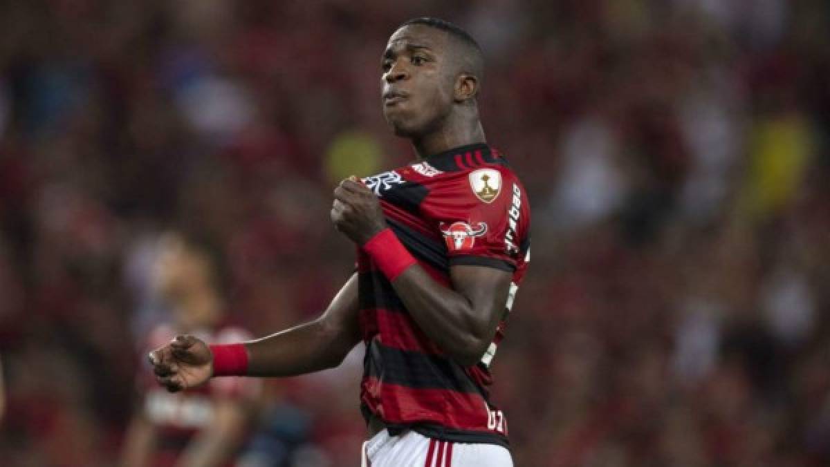 Flamengo lo fichó en 2017 con apenas 16 años de edad. Posteriormente fue traspasado al Real Madrid por 45 millones de euros. Foto / AFP
