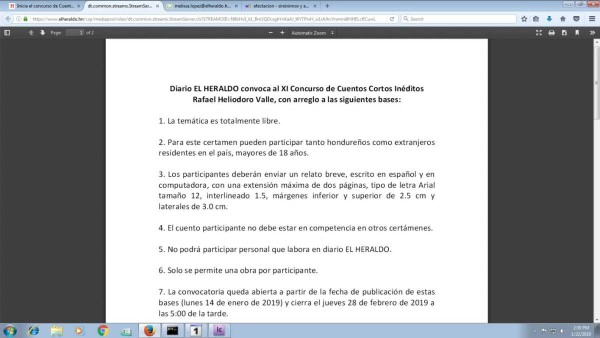 El paso a paso a las bases del Concurso de Cuentos Cortos