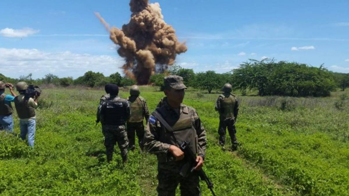 Destruyen 'narcopista' en el sur de Honduras
