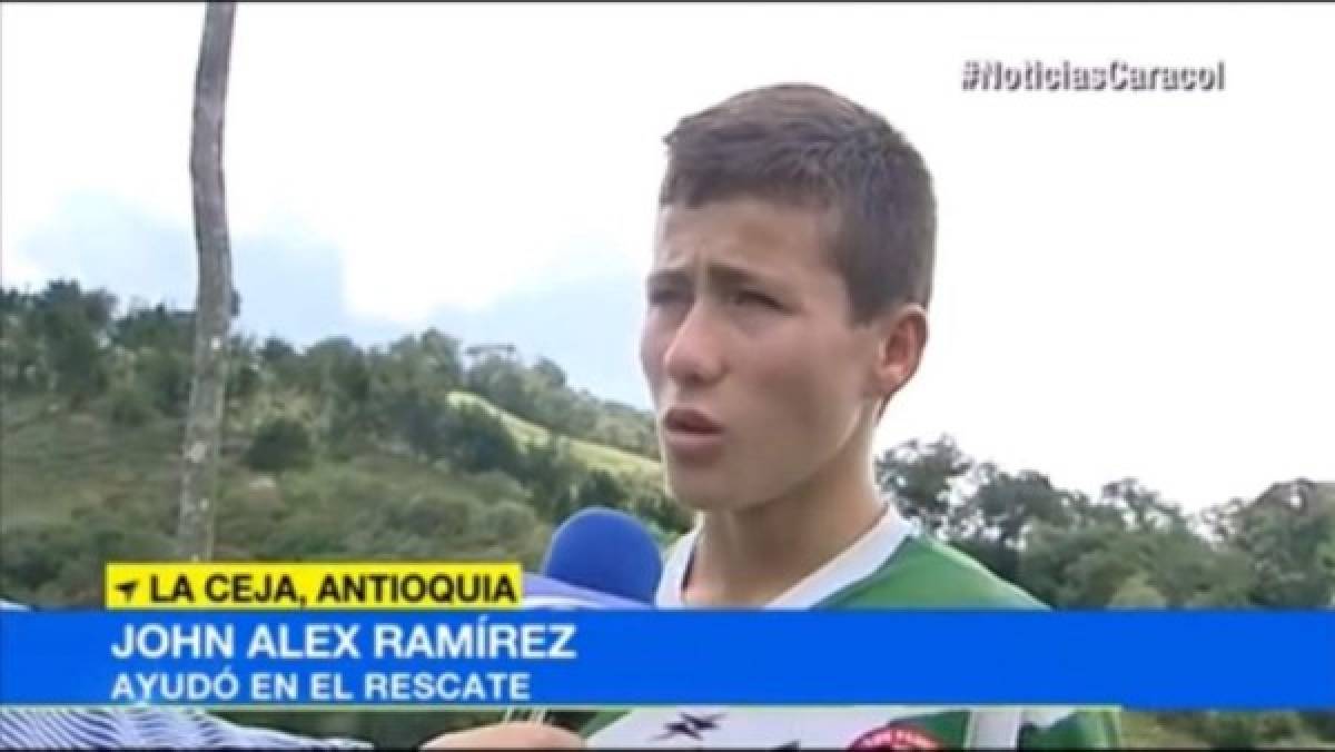John Ramírez, el pequeño ángel que guió a los grupos de rescate tras el accidente aéreo del Chapecoense