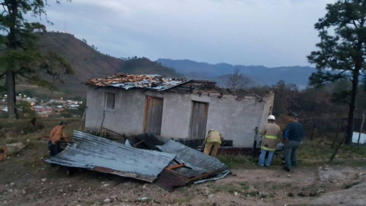 En Talanga principalmente los vientos afectaron varias viviendas (Foto: David Romero/ El Heraldo Honduras/ Noticias de Honduras)
