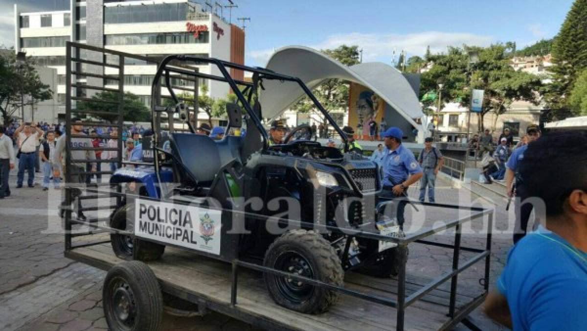 Zafarrancho en el centro de Tegucigalpa entre policías municipales y vendedores