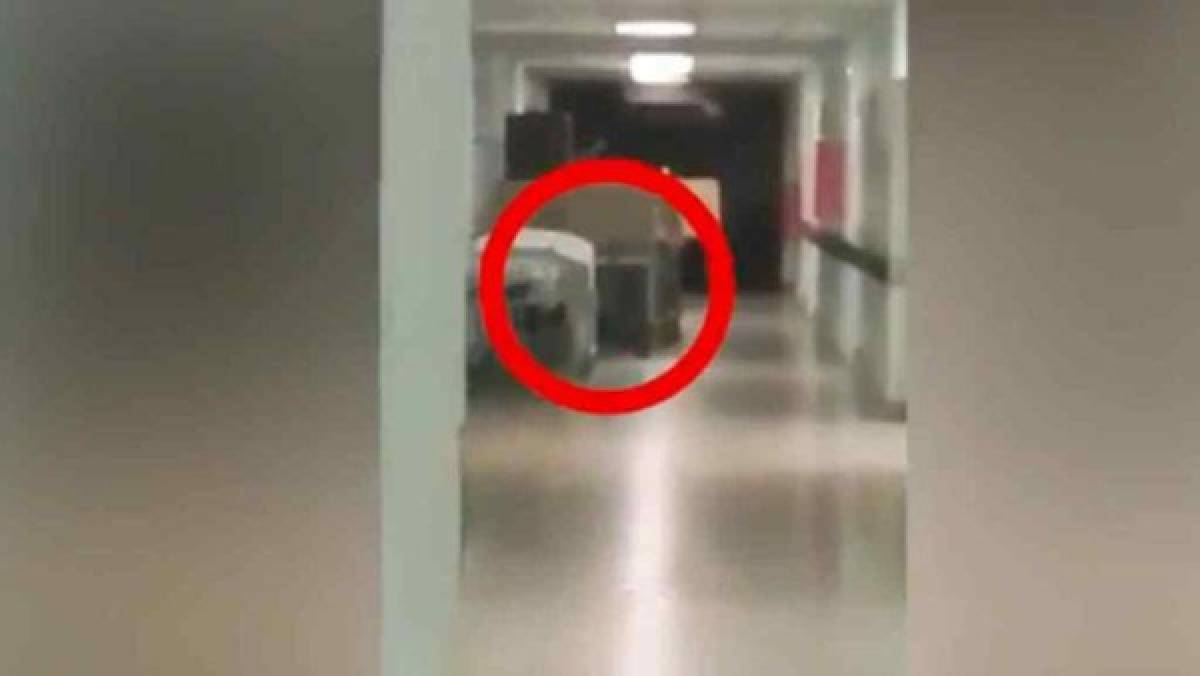 Las testigos aseguraron que el fantasma del niño estaba escondido entre la camilla del hospital.