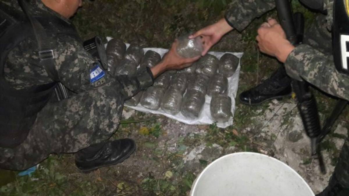 Encuentran balde con droga en colonia El Pedregal