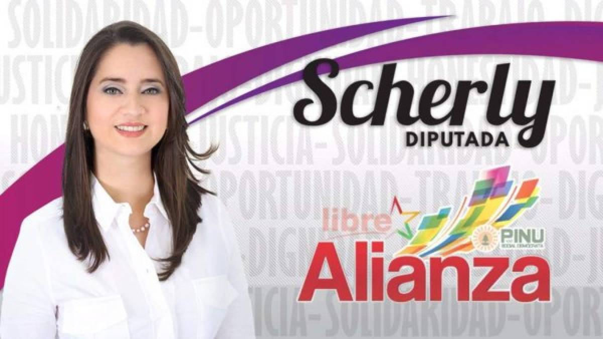 La bella Scherly Melissa Arriaga arrasa la planilla de diputados en Cortés