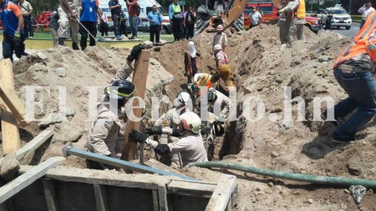 Dos obreros mueren soterrados en sector Mateo de la capital de Honduras   