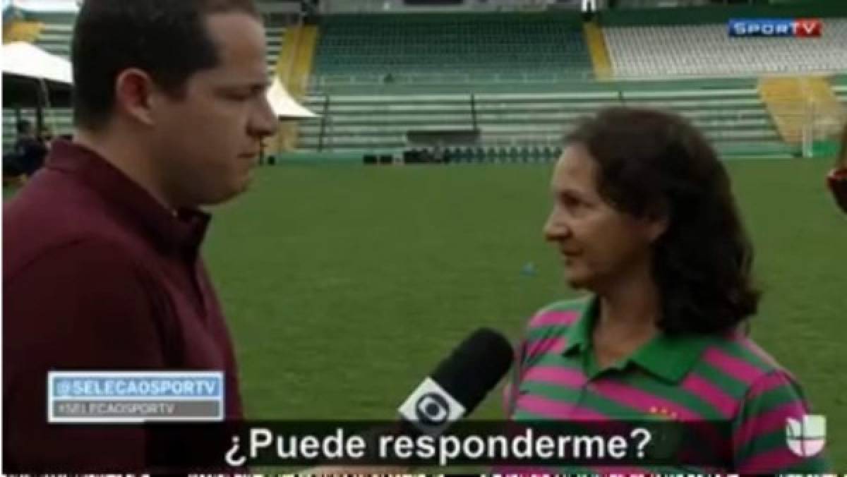 Mamá de portero fallecido en accidente aéreo del Chapecoense termina consolando a reportero