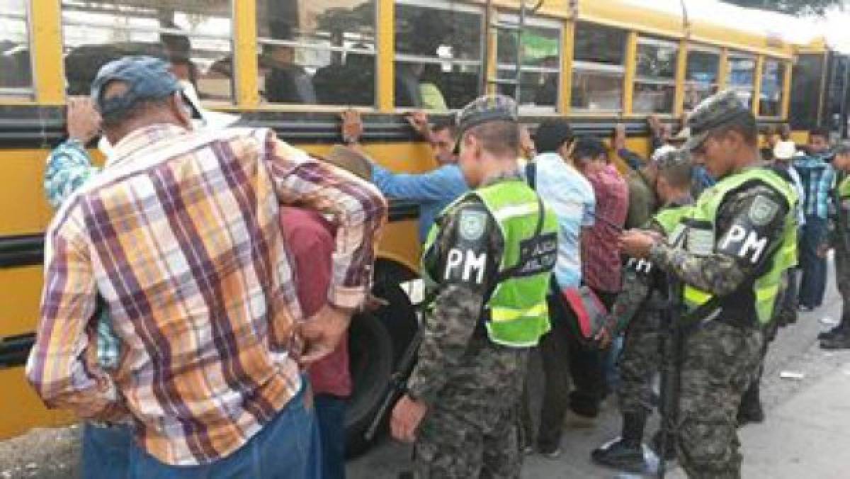 Operativos en sector transporte de la capital de Honduras  