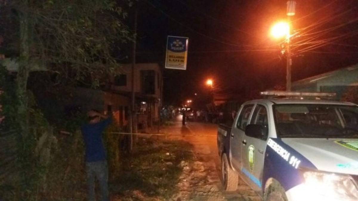 Cuatro personas muertas deja tiroteo en un billar de la zona norte de Honduras