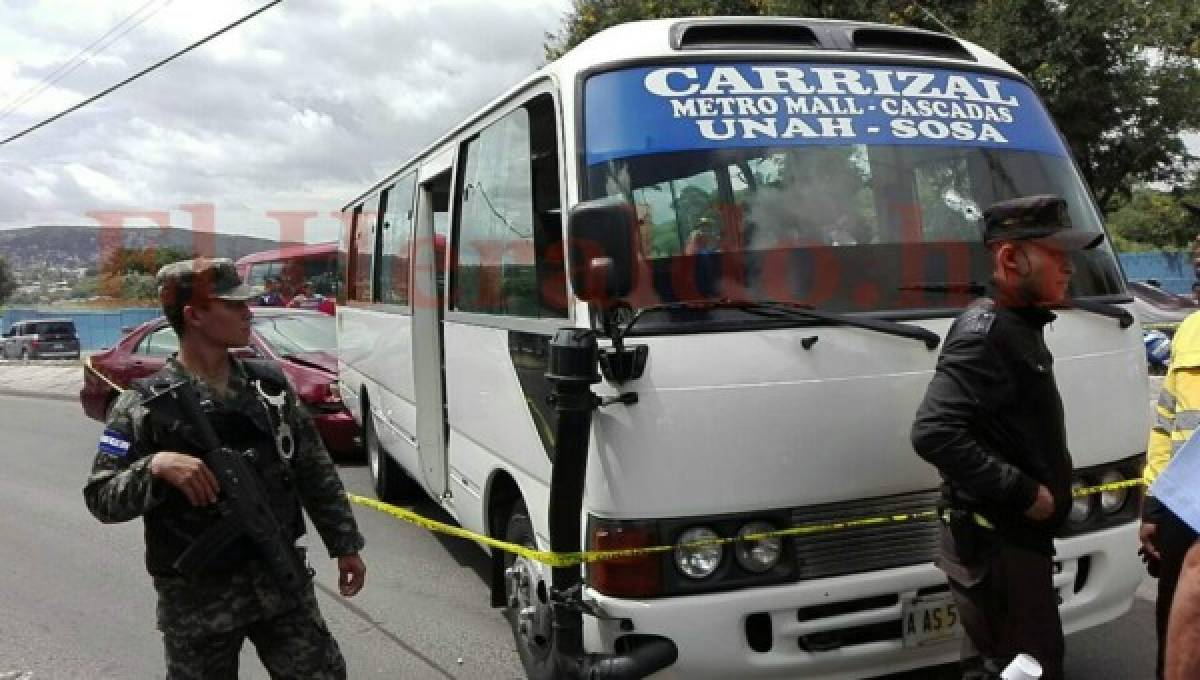 Matan a conductor de un bus rapidito en el bulevar Fuerzas Armadas de la capital de Honduras