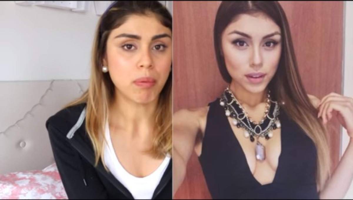 El antes y después de Pautips mientras luchaba con la bulimia. Foto: Captura video Youtube