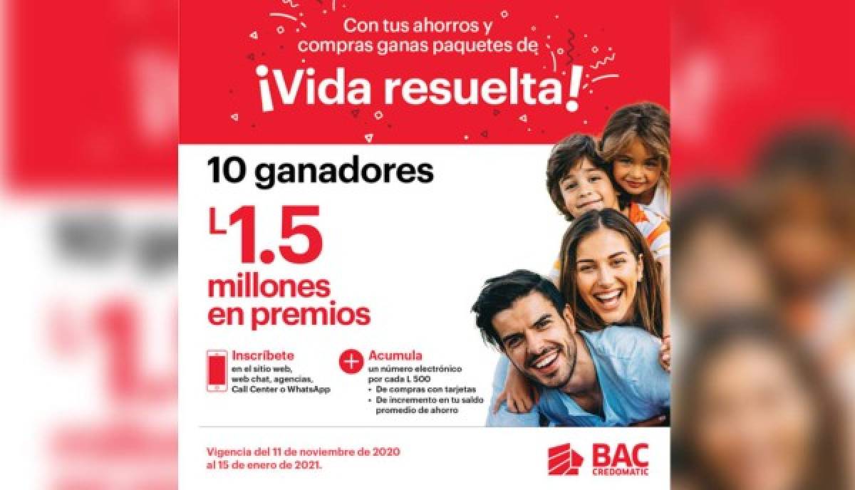 Con BAC Credomatic ganas paquetes de la promoción 'Vida Resuelta”