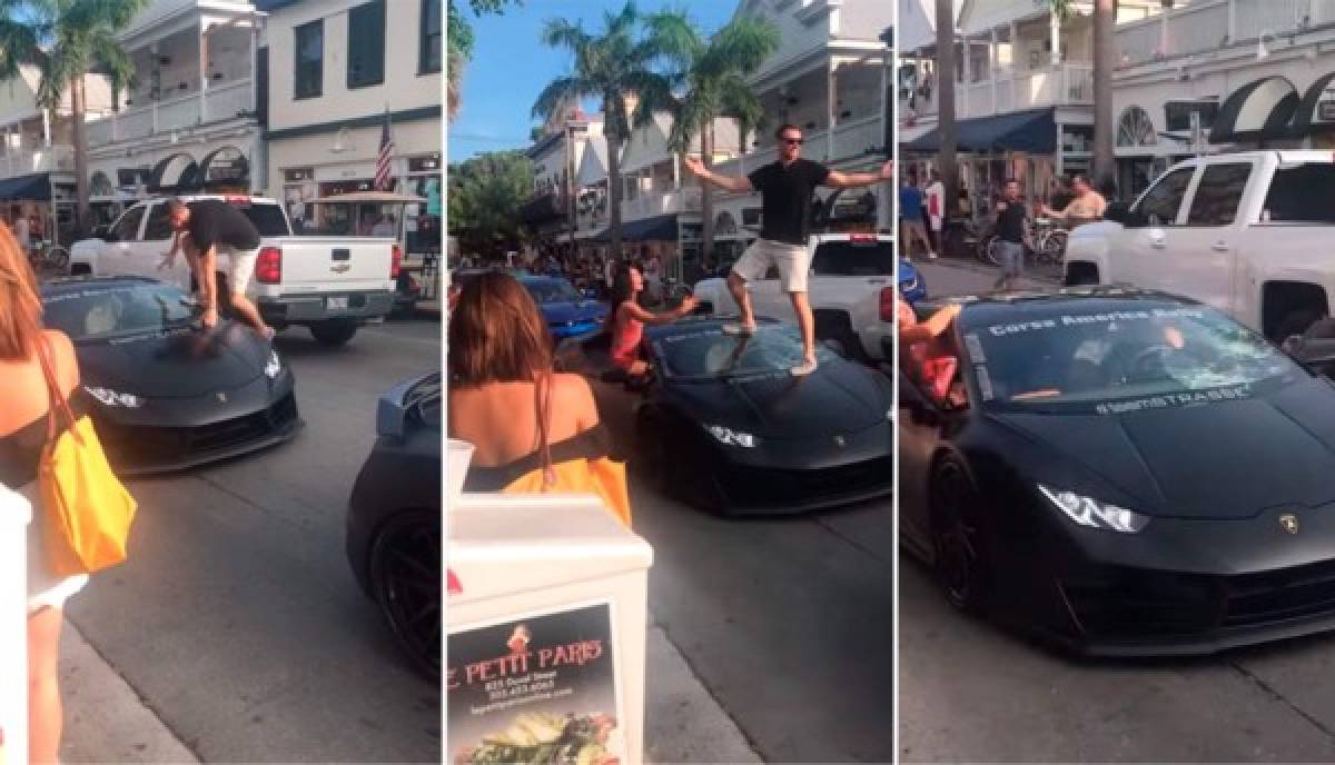 Viral: Hombre intenta tomarse una foto encima de su lujoso Lamborghini y todo sale mal