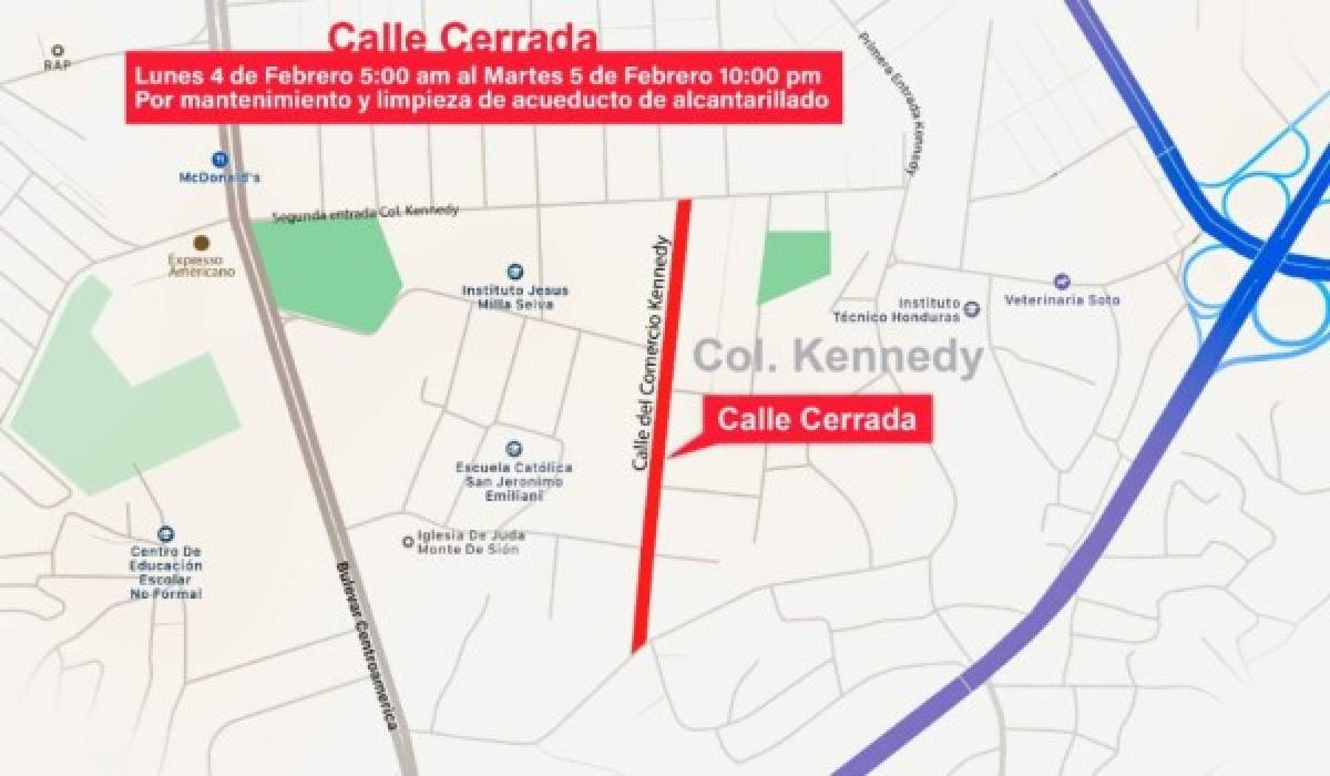 Cierran calle del comercio de la colonia Kennedy por limpieza de alcantarillado