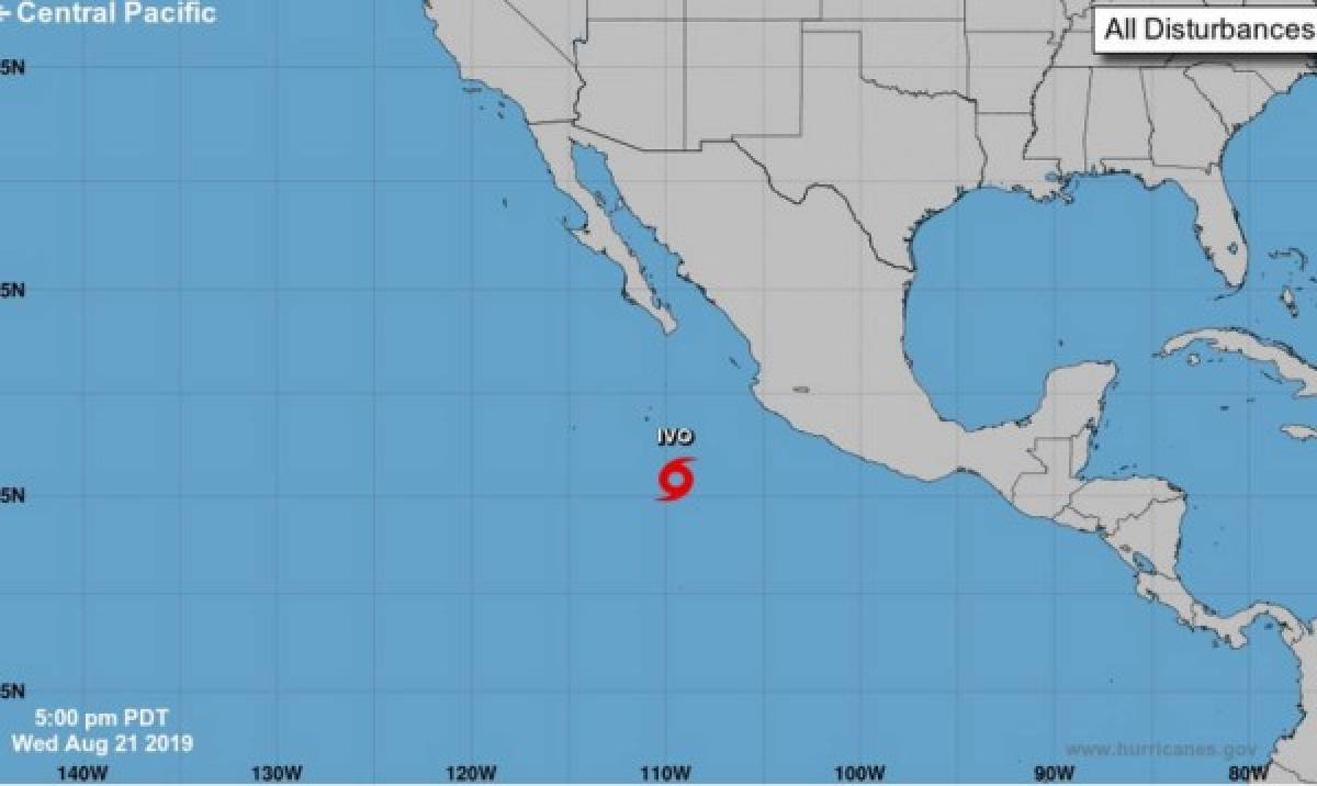 La tormenta tropical Ivo se forma en el Pacífico mexicano