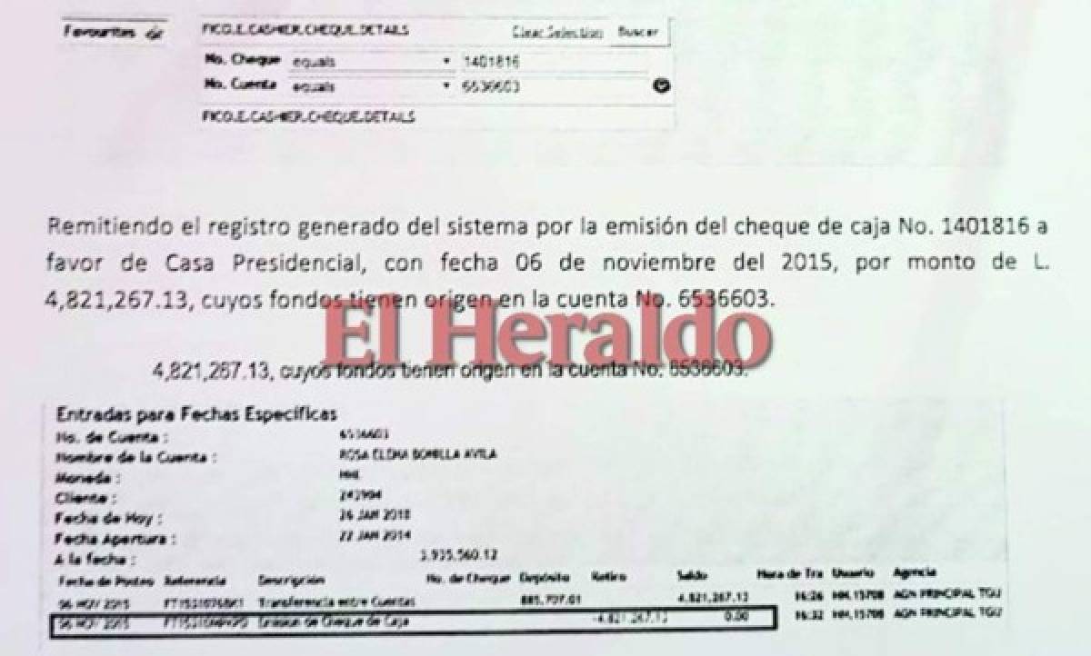 Red de Rosa Elena Bonilla de Lobo contrataba personas para cobrar cheques