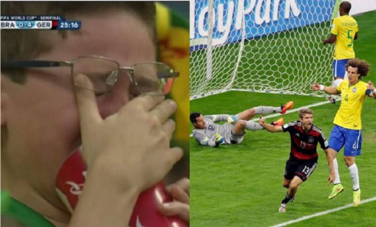 VIDEO: Niño llora por la goleada de Alemania a Brasil