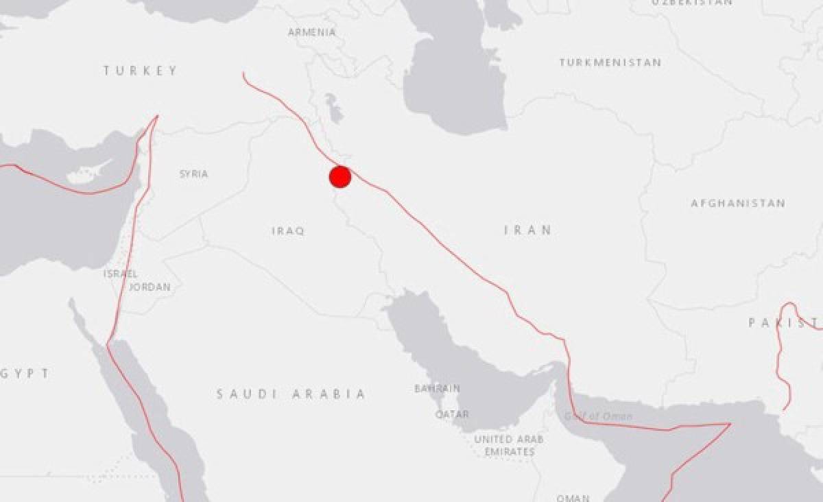 Sismo de magnitud 7.2 sacude el noreste de Irak (USGS)