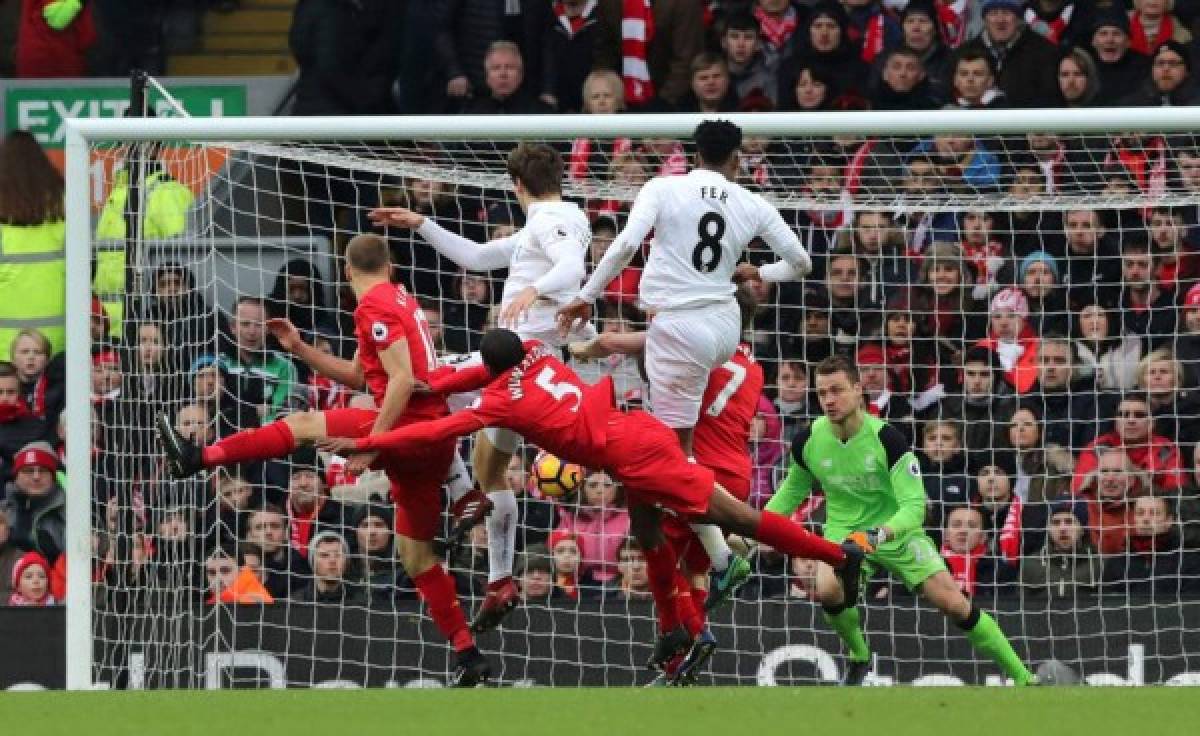 Liverpool cae derrotado 3-2 ante el Swansea en la Liga Inglesa