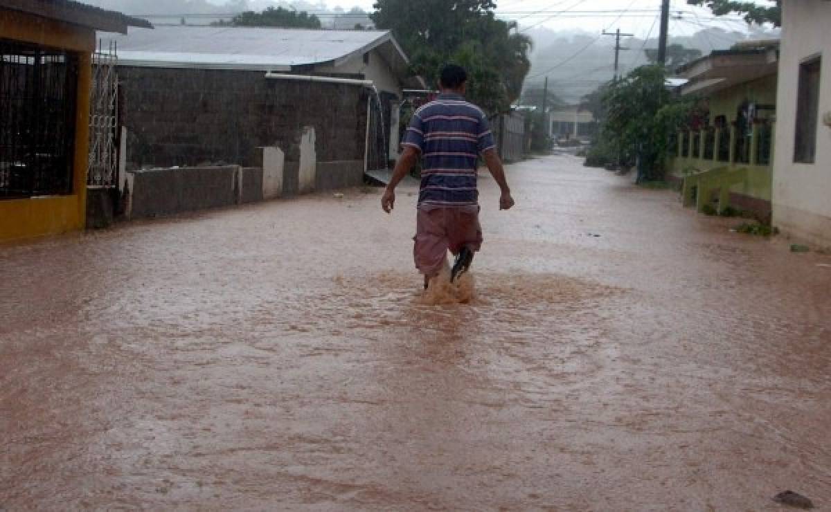 Alerta amarilla en la zona norte de Honduras por fuertes lluvias