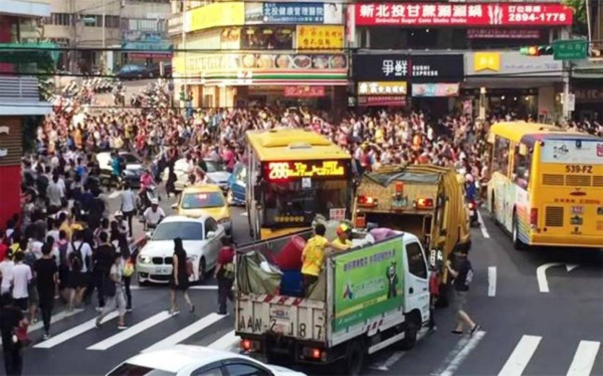 Un Snorlax (Pokémon) vuelve un caos las calles de Taiwán