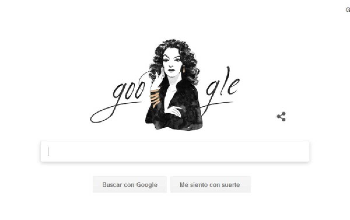 Google recuerda a María Félix, la diva de la Época de oro del cine mexicano