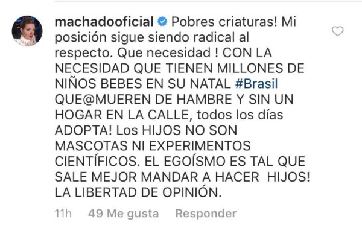 Alicia Machado señala a Cristiano Ronaldo por recurrir a la gestación subrogada y recibe fuertes críticas